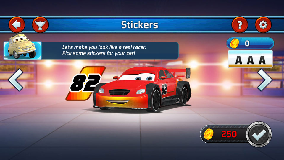 Disney Cars Lightning Speed stickers
